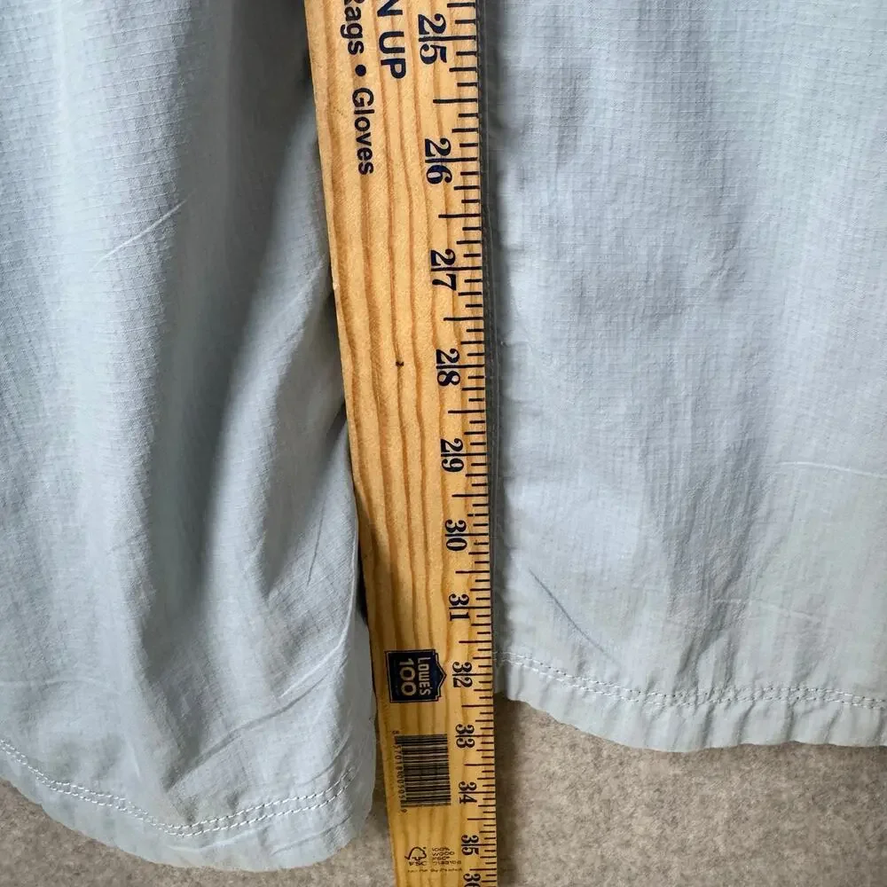 North Face Shirt Mens XXL Fishing Blue Rip Stop Short Sleeve Work Vented Camp